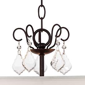 Image4 of Vienna Full Spectrum Zula 22" Wide White Shade  Crystal Chandelier more views
