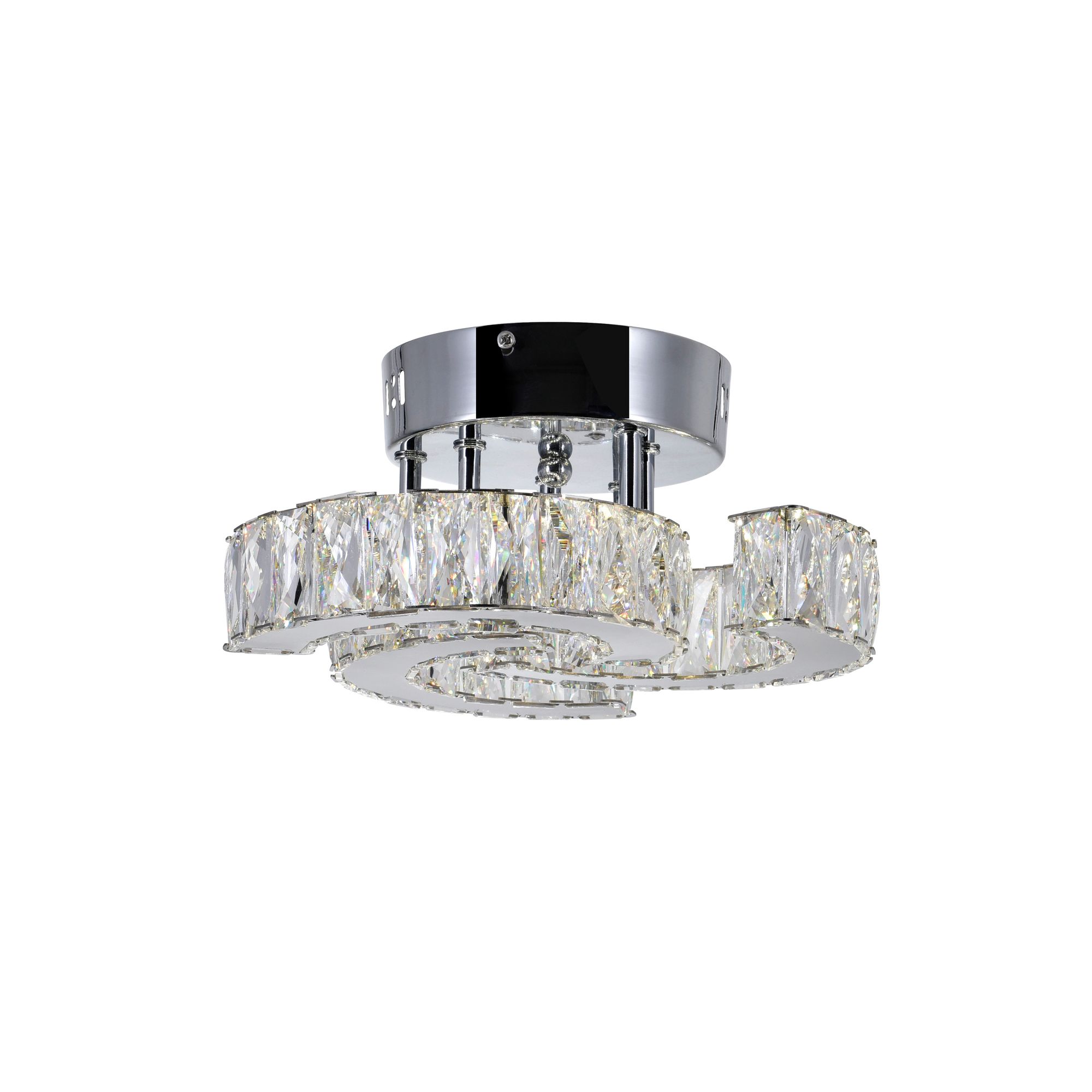 Image 2 Vienna Integrated LED Chrome Flush Mount more views