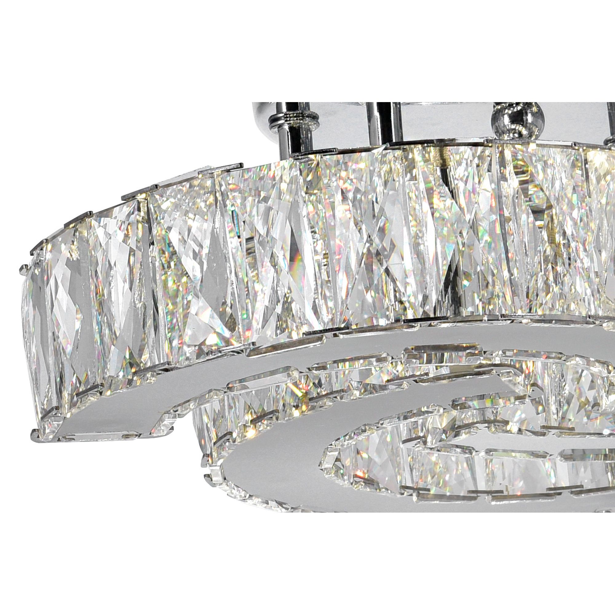 Image 4 Vienna Integrated LED Chrome Flush Mount more views
