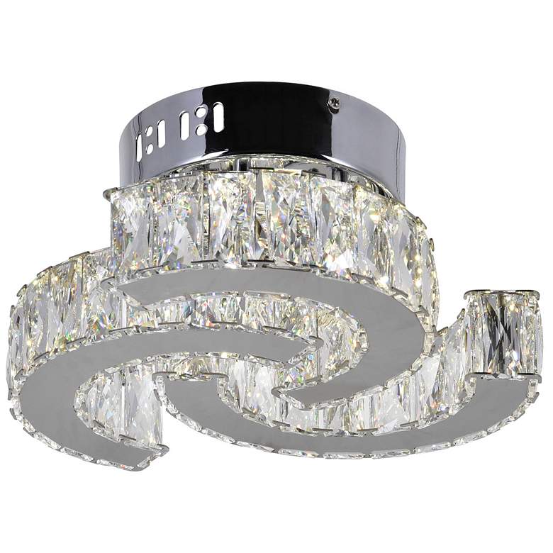 Image 1 Vienna LED Flush Mount With Chrome Finish