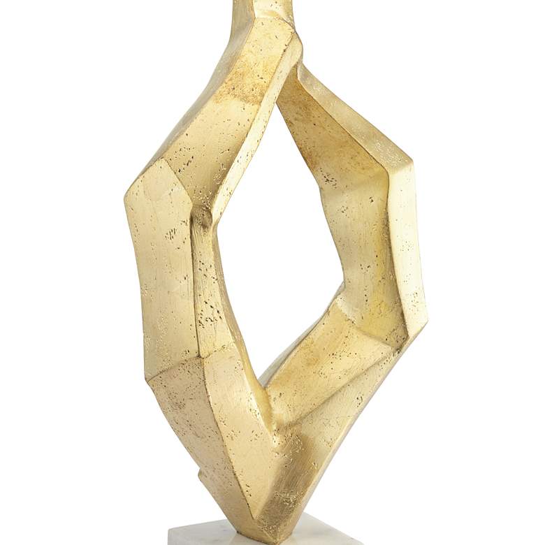 Vienna Open Geometric Gold Leaf Finish Modern Table Lamp more views