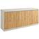 Viennese 63" Wide Cinnamon and Off-White 6-Shelf Sideboard