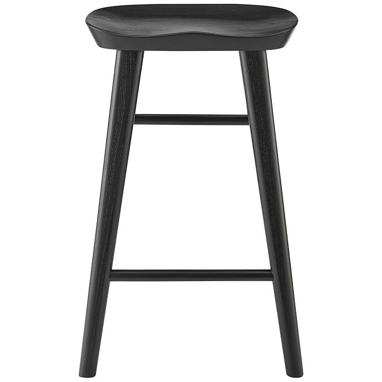 Image 3 Vieno 25 3/4" Black Wood Counter Stool more views