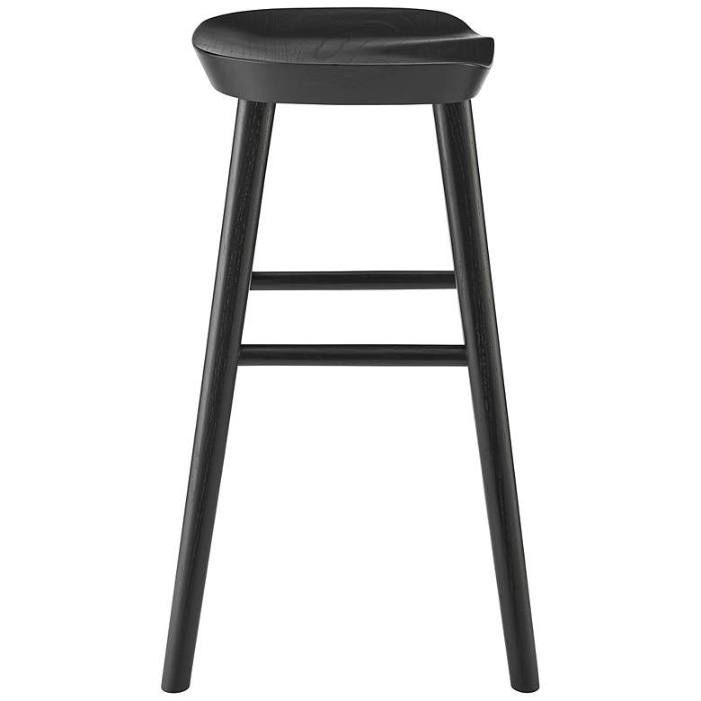 Image 4 Vieno 25 3/4 inch Black Wood Counter Stool more views