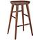 Vieno 25 3/4" Walnut Wood Counter Stool