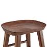 3_Vieno 25 3/4" Walnut Wood Counter Stool more views