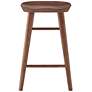 4_Vieno 25 3/4" Walnut Wood Counter Stool more views