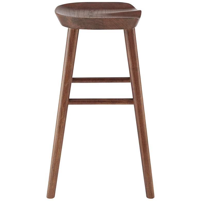 Image 5 Vieno 25 3/4" Walnut Wood Counter Stool more views
