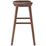 5_Vieno 25 3/4" Walnut Wood Counter Stool more views