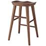 6_Vieno 25 3/4" Walnut Wood Counter Stool more views