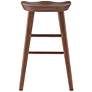 7_Vieno 25 3/4" Walnut Wood Counter Stool more views