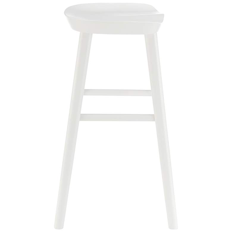 Image 4 Vieno 25 3/4" White Wood Counter Stool more views