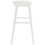 4_Vieno 25 3/4" White Wood Counter Stool more views