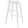 5_Vieno 25 3/4" White Wood Counter Stool more views
