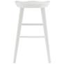 6_Vieno 25 3/4" White Wood Counter Stool more views