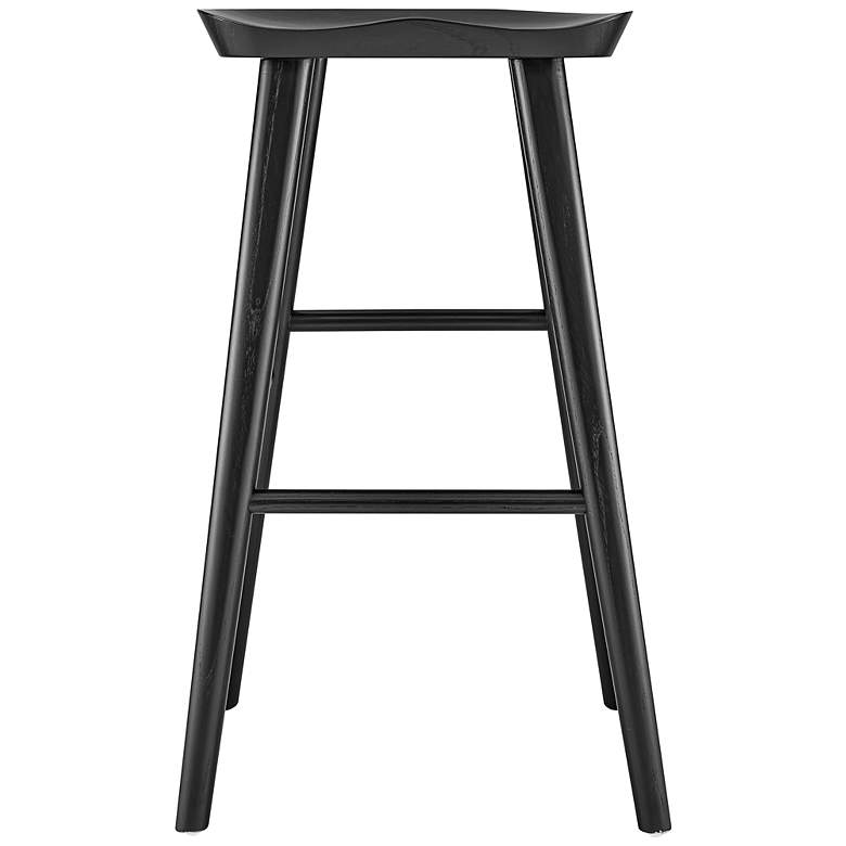 Image 3 Vieno 29 1/2" Black Wood Bar Stool more views