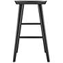 3_Vieno 29 1/2" Black Wood Bar Stool more views