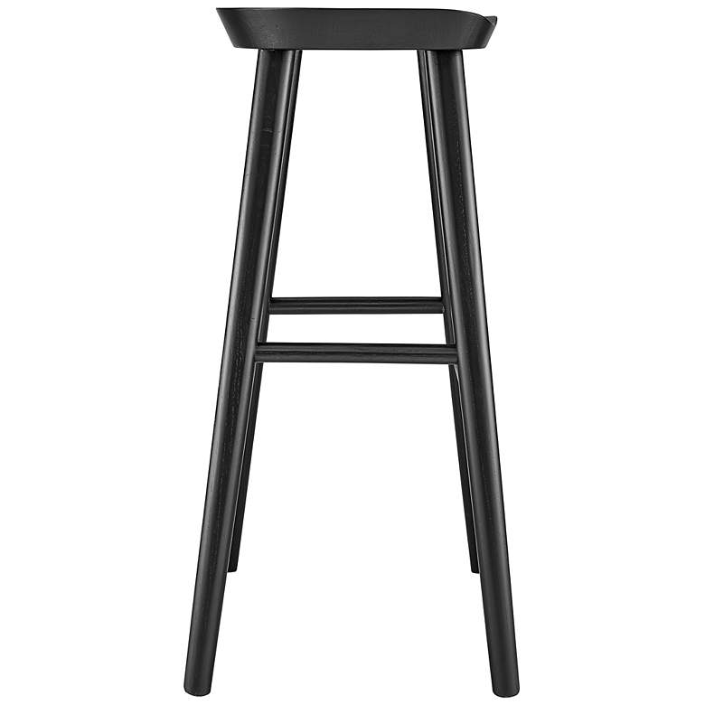 Image 4 Vieno 29 1/2" Black Wood Bar Stool more views