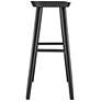 4_Vieno 29 1/2" Black Wood Bar Stool more views