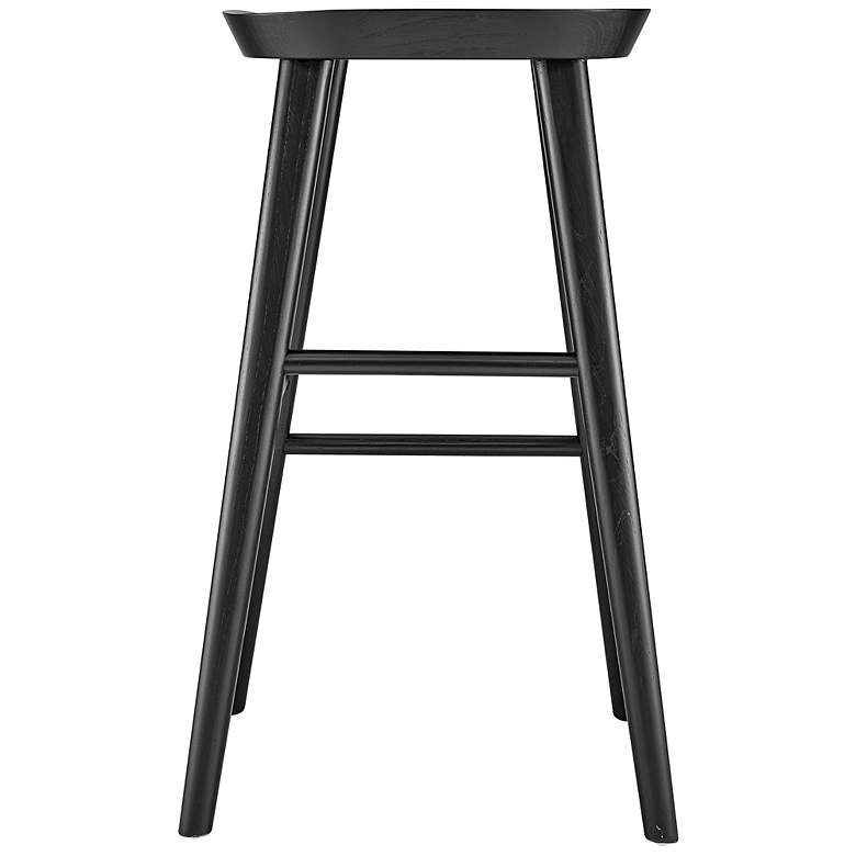 Image 6 Vieno 29 1/2" Black Wood Bar Stool more views