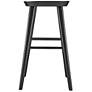6_Vieno 29 1/2" Black Wood Bar Stool more views