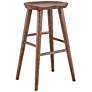 1_Vieno 29 1/2" Walnut Wood Bar Stool