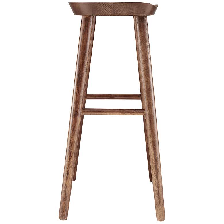 Image 5 Vieno 29 1/2" Walnut Wood Bar Stool more views