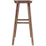 5_Vieno 29 1/2" Walnut Wood Bar Stool more views