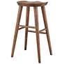 6_Vieno 29 1/2" Walnut Wood Bar Stool more views