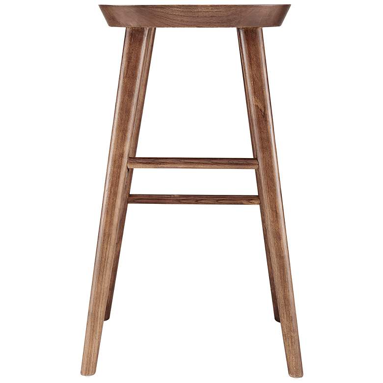 Image 7 Vieno 29 1/2" Walnut Wood Bar Stool more views