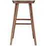7_Vieno 29 1/2" Walnut Wood Bar Stool more views