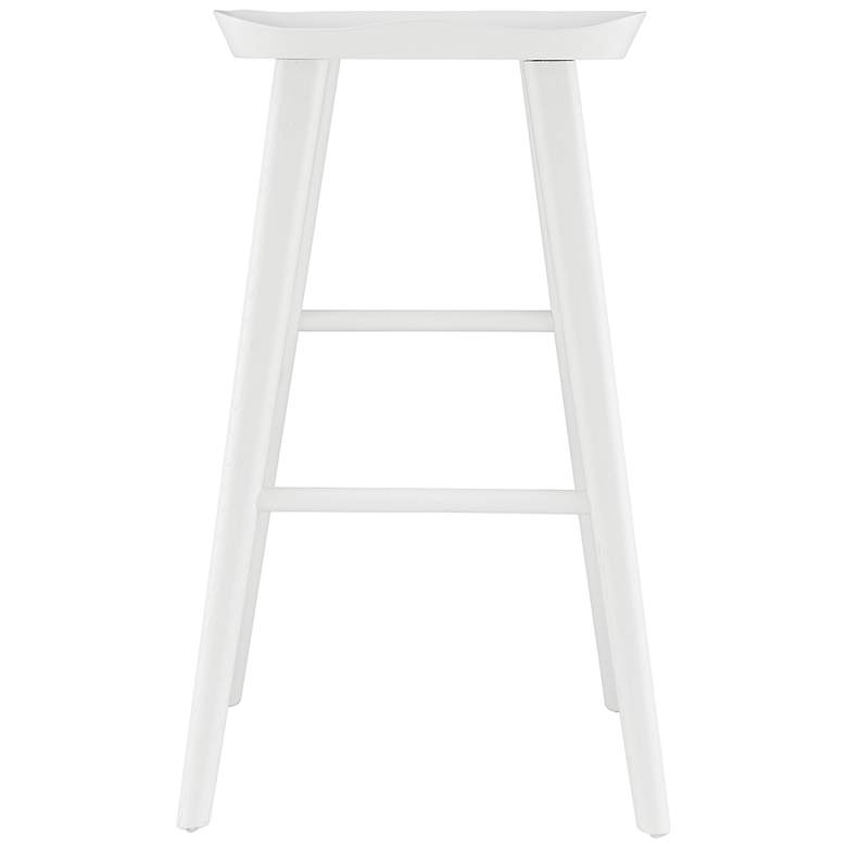 Image 3 Vieno 29 1/2" White Wood Bar Stool more views