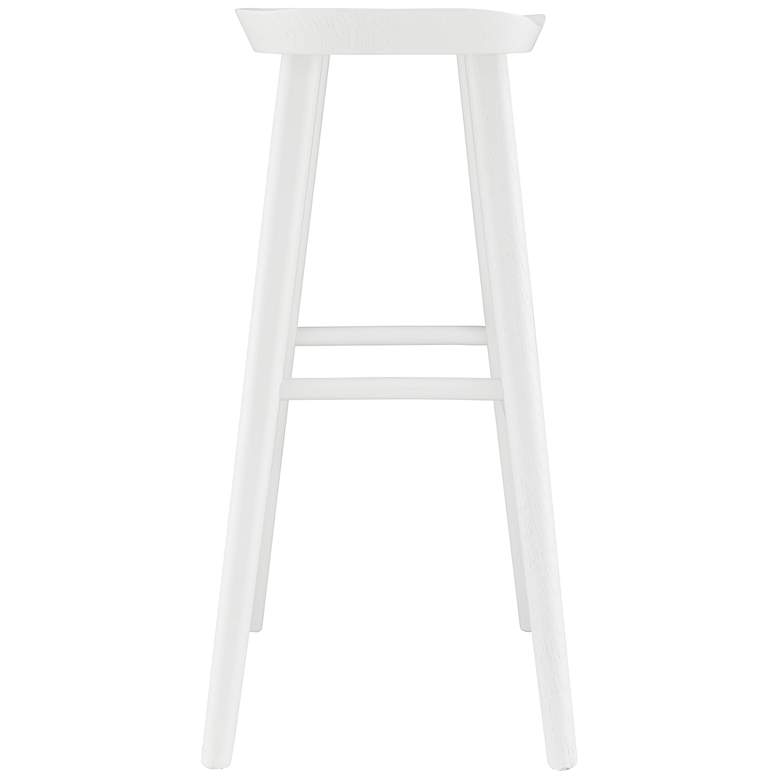 Image 4 Vieno 29 1/2" White Wood Bar Stool more views