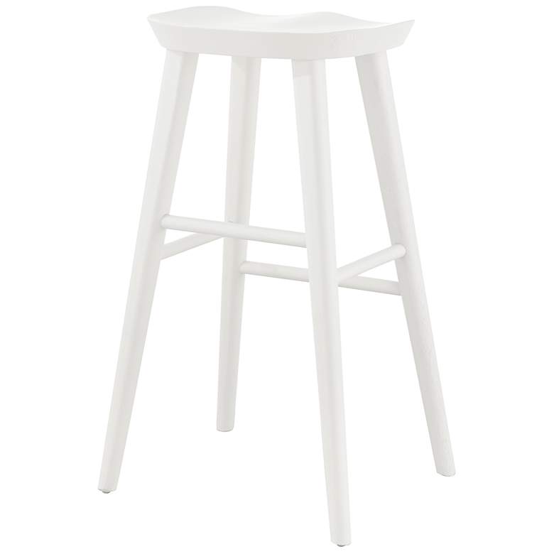 Image 5 Vieno 29 1/2 inch White Wood Bar Stool more views