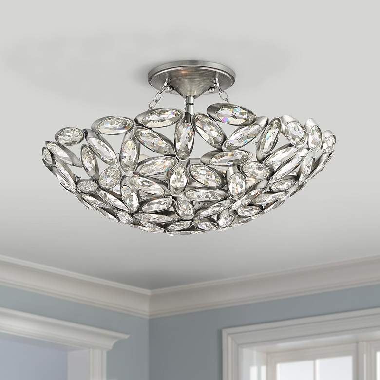 Image 1 Viera 20 inch Wide Steel Ceiling Light