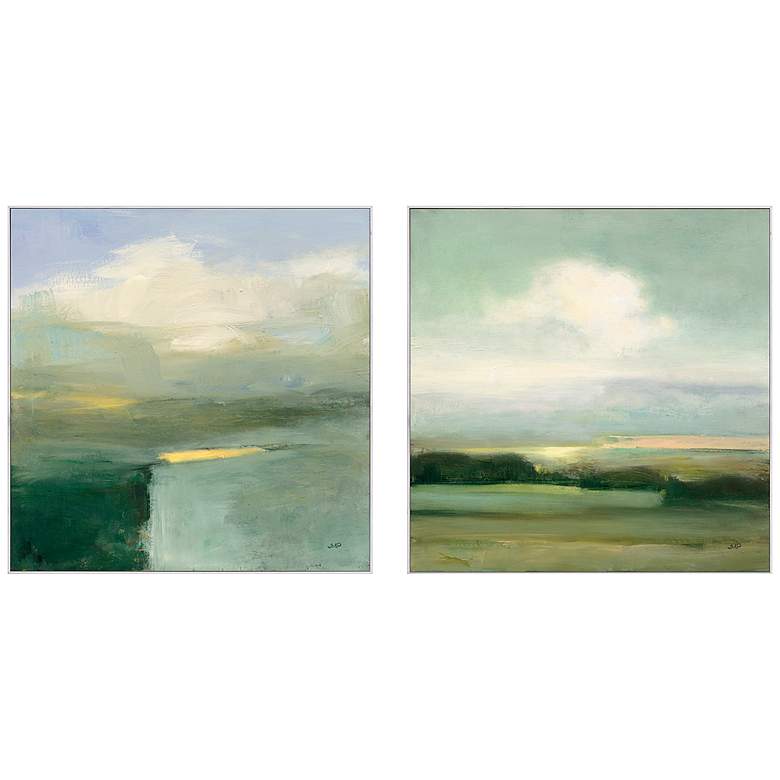 Image 2 View 24 inch Square 2-Piece Giclee Framed Wall Art Set