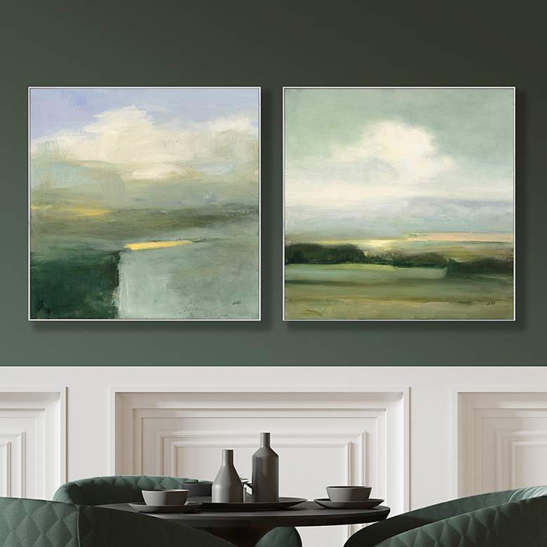 Image 1 View 24 inch Square 2-Piece Giclee Framed Wall Art Set