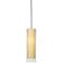 View 4 3/4"W Satin Nickel LED Mini Pendant with Cream Glass