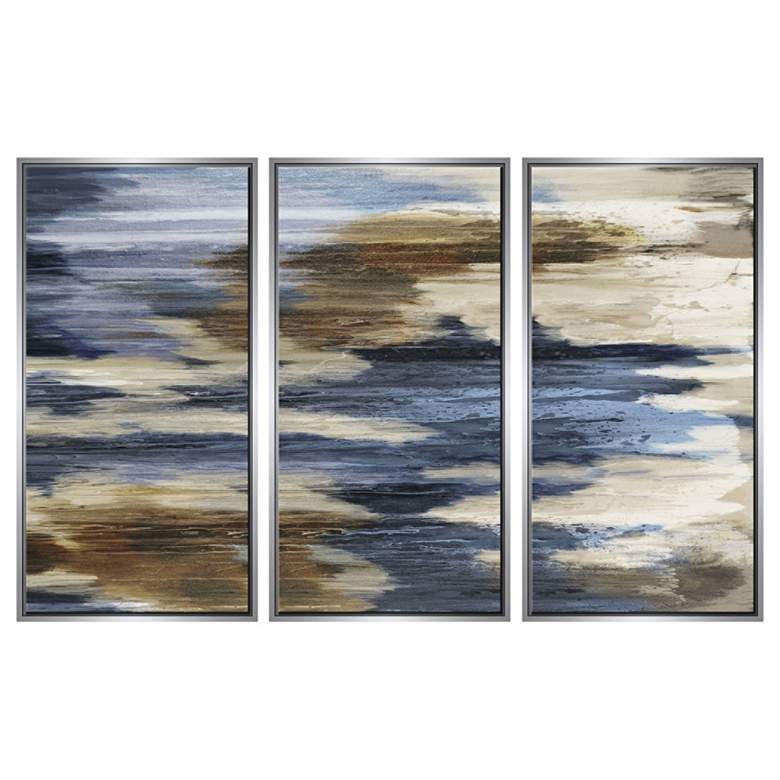 Image 1 View from the Clouds 40 inchH Triptych Canvas Wall Art