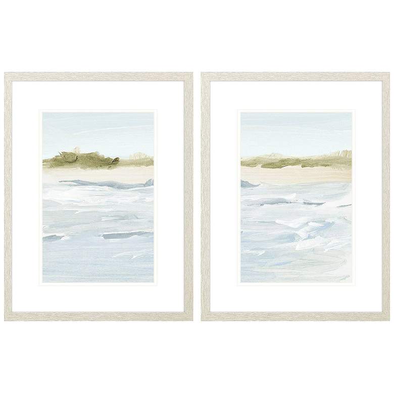Image 1 View of the Shore 19"W x 25"H Framed Art Set of 2