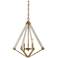 Viewpoint 19 1/4" Wide Weathered Brass 3-Light Pendant