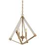 3_Viewpoint 19 1/4" Wide Weathered Brass 3-Light Pendant more views