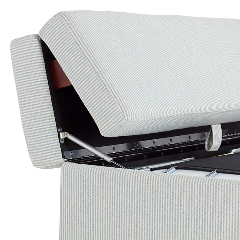 Image 6 Viewpoint Light Gray Fold-Out Sleeper Ottoman more views