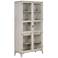 Viggo 40" Wide Vintage White Oak 2-Door Wood Curio Cabinet