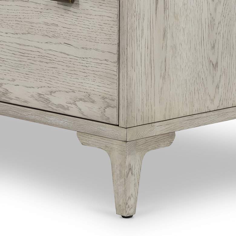 Image 3 Viggo 60 inch Wide Vintage White Oak 6-Drawer Dresser more views