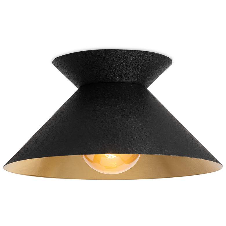 Image 1 Viggo Flush Mount (Black and Gold)