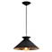 Viggo Pendant Small (Black and Gold)