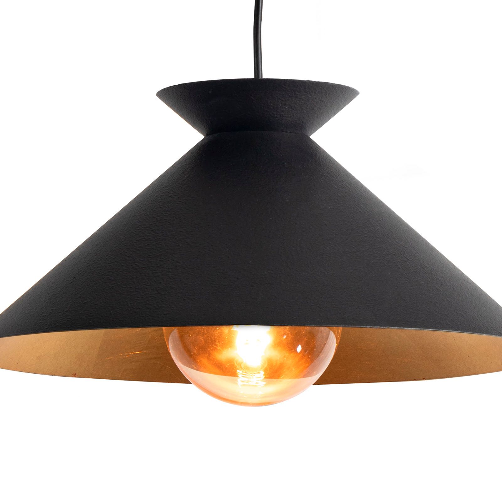 Image 3 Viggo Pendant Small (Black and Gold) more views