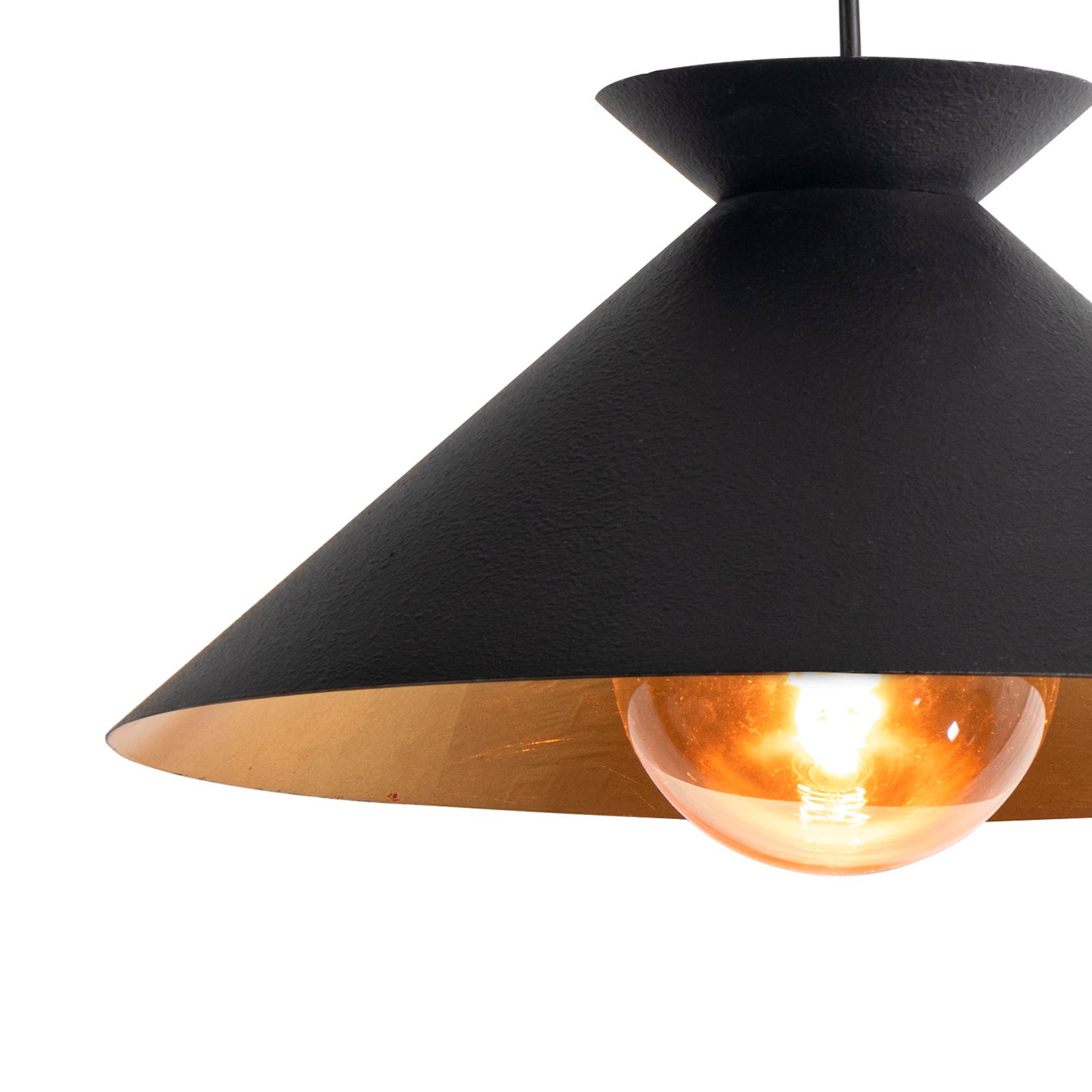 Image 4 Viggo Pendant Small (Black and Gold) more views