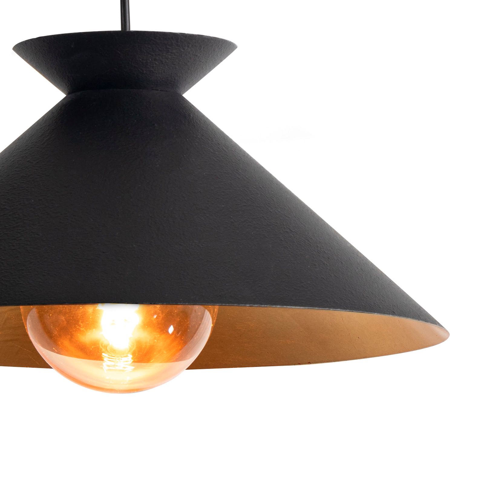 Image 5 Viggo Pendant Small (Black and Gold) more views